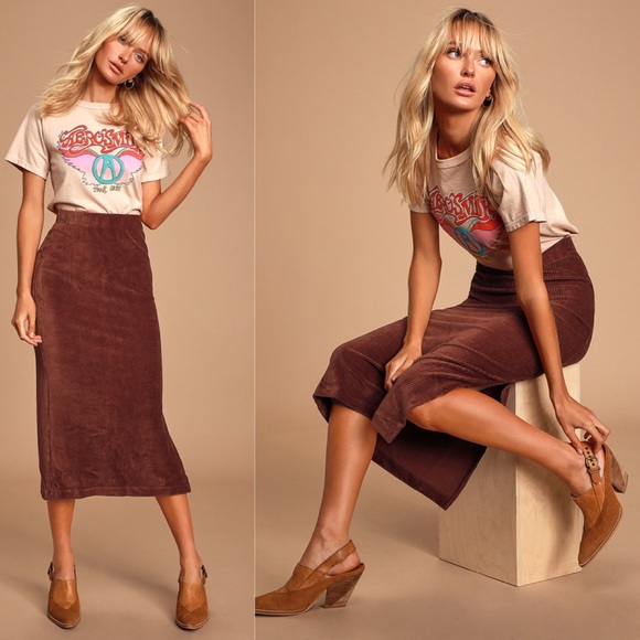 Free People Dresses & Skirts - nwt // free people helen rib tube skirt